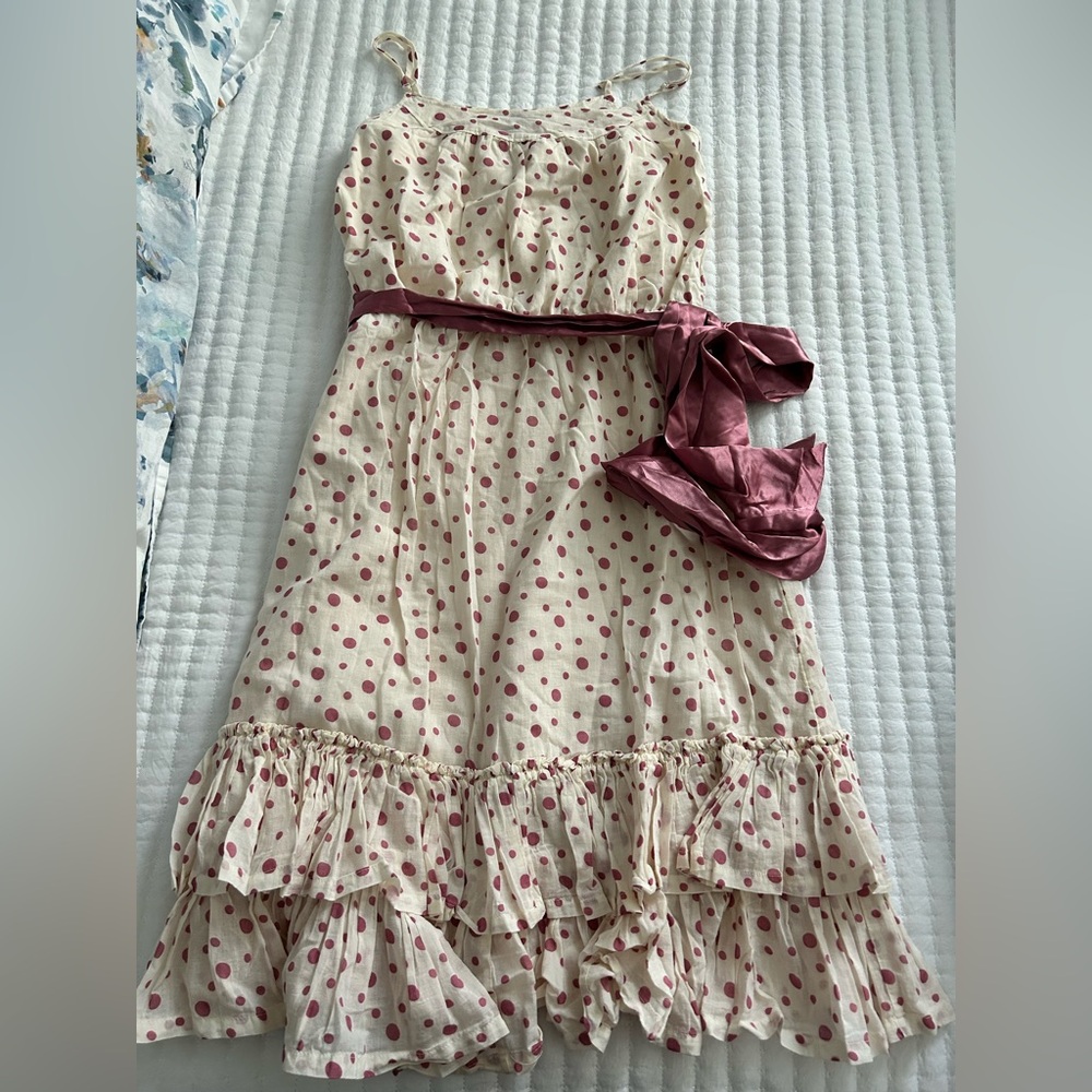 GAP Cream and Pink Casual Dress